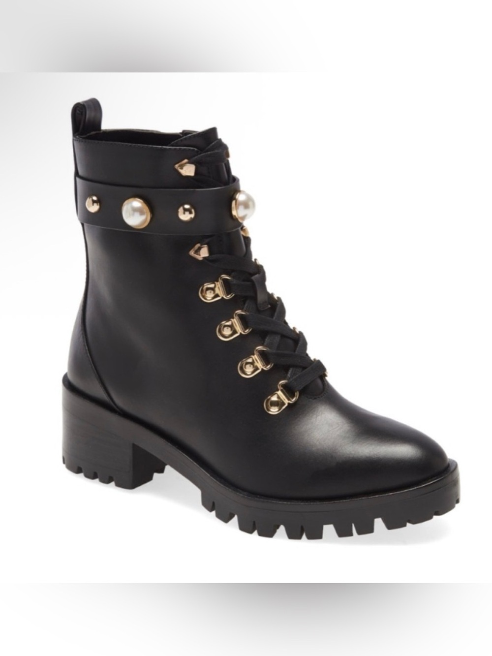KARL LAGERFELD Women's Perry Fashion Lace Up Boots